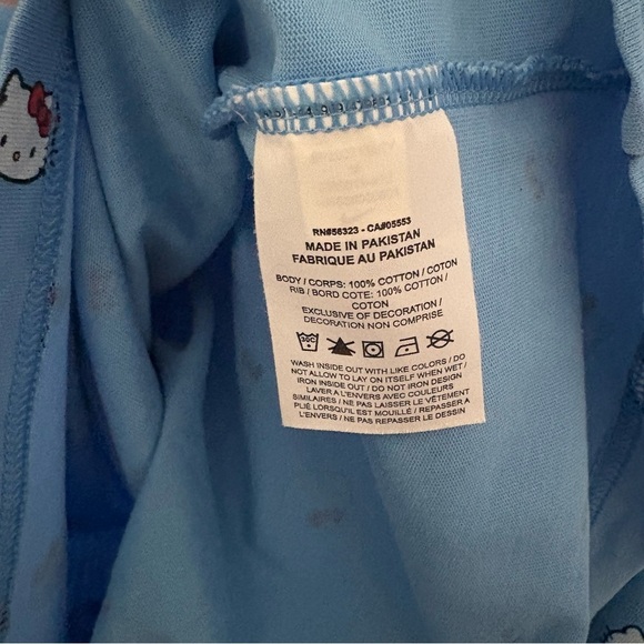 NIKE x HELLO KITTY sz M Tshirt AOP University Blue Short Sleeve DR5519 - Picture 7 of 9